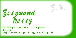 zsigmond weitz business card